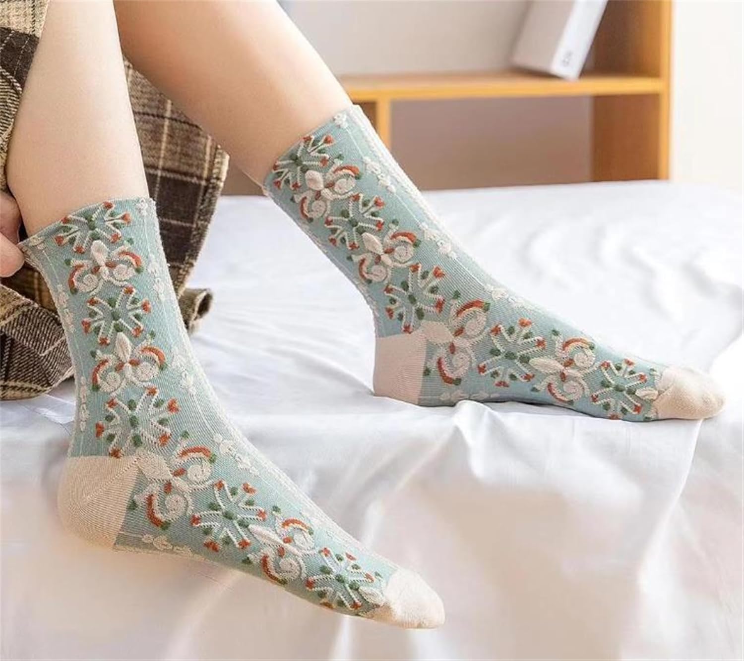 YYaaloa Womens Above Ankle Crew Socks Casual Cotton Socks Cute Fun Novelty Girl Thin Dress Socks - Image 4