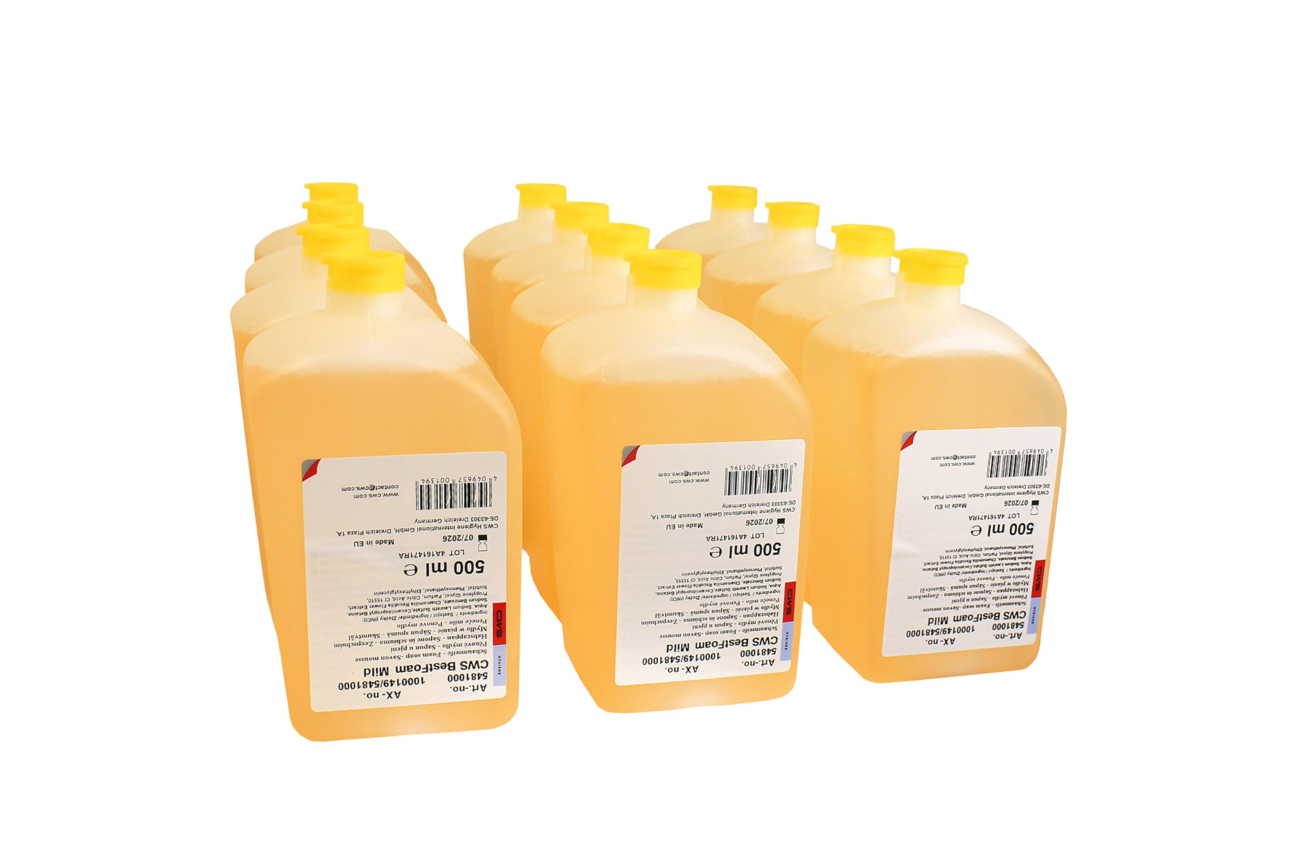 Unbekannt Original Hygiene CWS 5481000 Seifenkonzentrat Best Foam Mild HD5481 Flüssigseife 6l 1 Set langlebig und robust