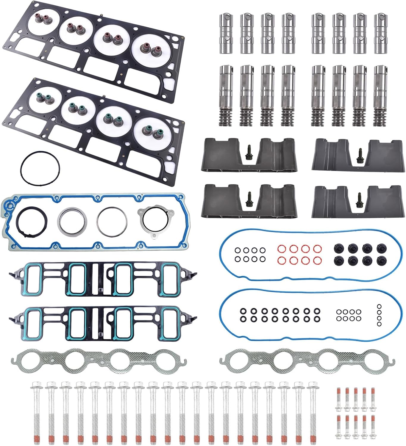 AFM DOD Lifters Replacement Kit with Head Gasket Set, Bolts for Chevy Tahoe GMC Sierra 1500 Yukon Cadillac Escalade 6.2L