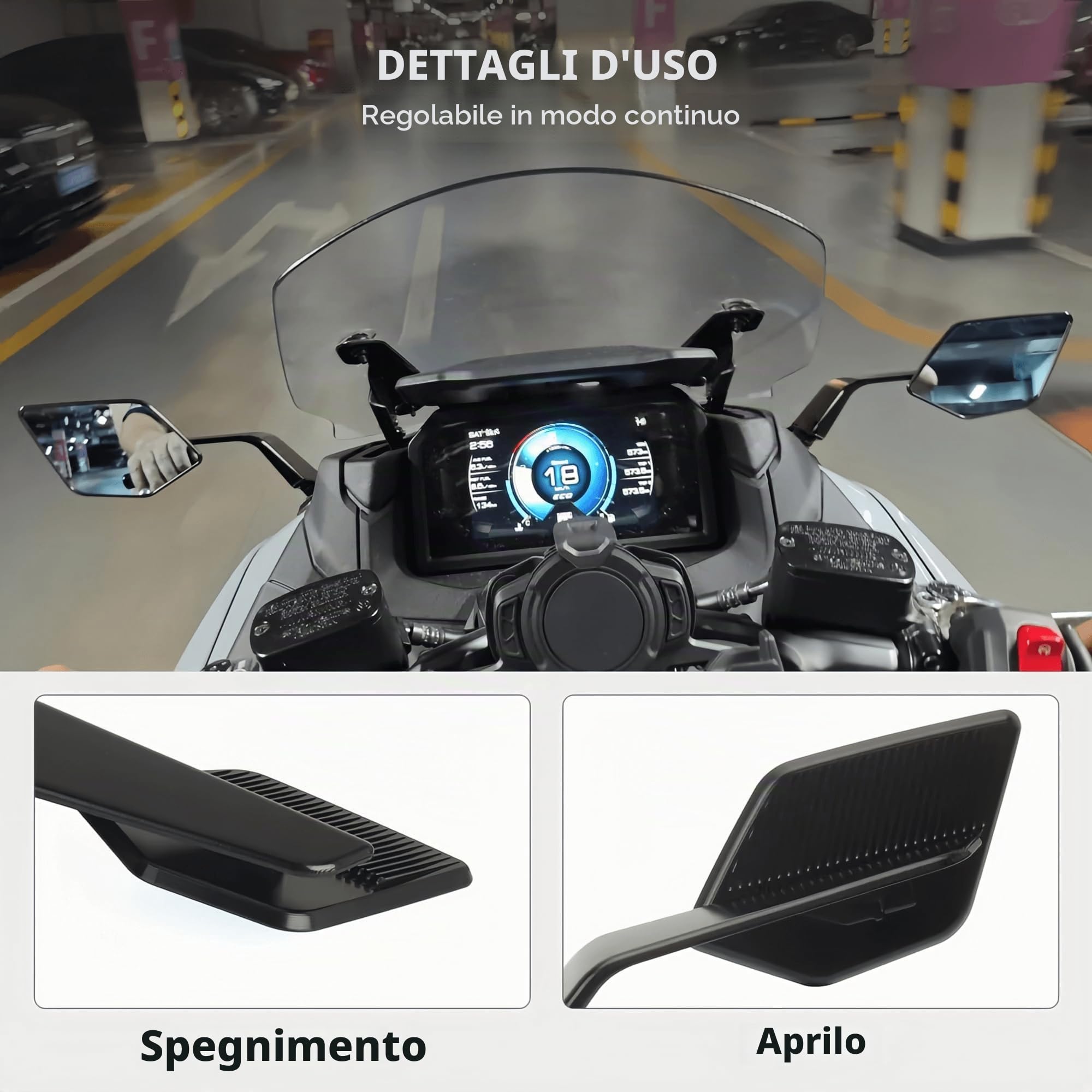 Per YAMAHA T-MAX 560 TMAX560 Tech MAX 2025 Nuovi specchietti retrovisori per motocicletta regolabili in alluminio Accessori per specchietti