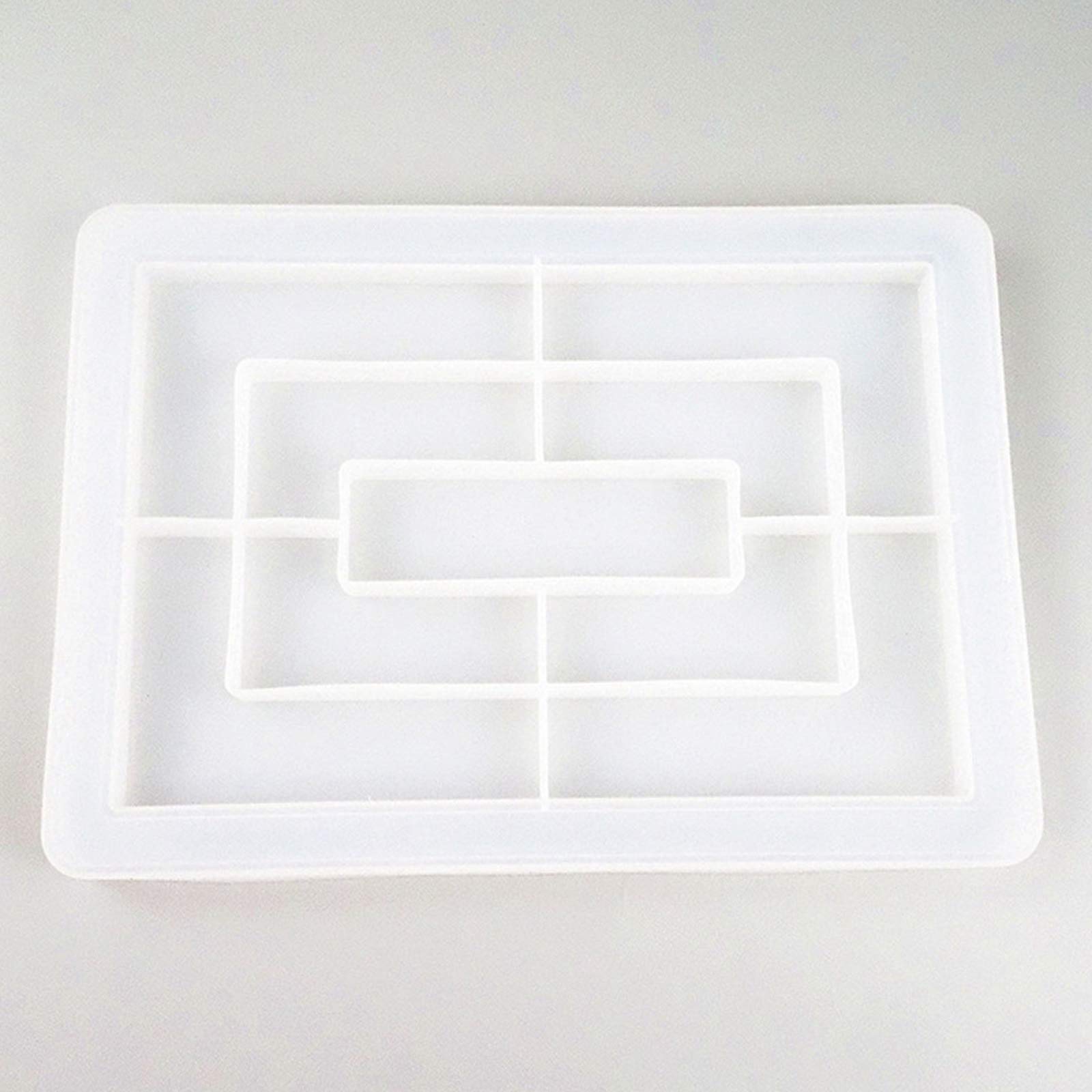 3 zestawy DIY silikonowa forma do odlewania żywicy epoksydowej podkładka rzemiosło 27 x 19 x 2 cm