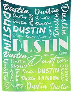 Name Blanket Personalized Name Blanket Customized Blanket with Name Text for Adult Kid Birthday Christmas Mothers Fathers Valentines Day Gift