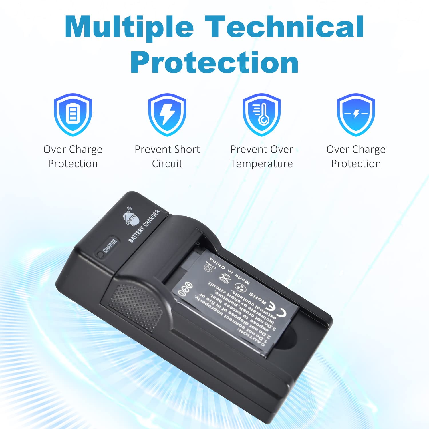DSTE DMW-BCL7E Li-Ionen Batterie Und Micro USB Ladegerät Kompatibel Für Panasonic Lumix DMC-F5