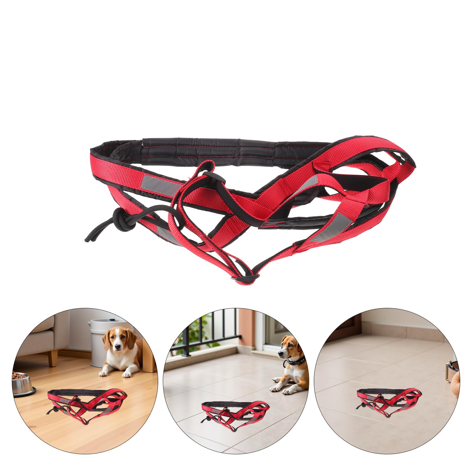 Arnés para Perros Grandes de Trabajo XXL Ajustable en X con Tiras Reflectantes para Correr y Entrenamiento al Aire Libre Resistente para Ejercicio y Trineo