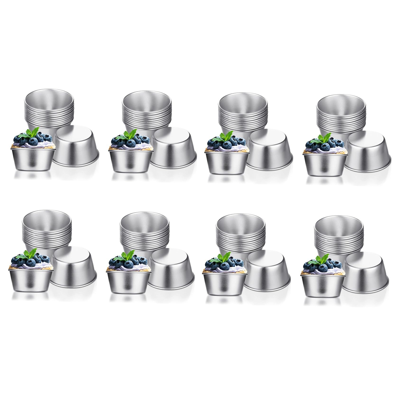 96-teiliges Puddingförmchen, Tassen, Mini-Formen, Schokolade, geschmolzen, antihaftbeschichtet, Pudding für kleine Kuchen