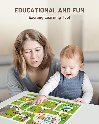 Miniatura 5 de Babebay Paquete de 40 manteles individuales desechables adhesivos para bebés, niños y niños pequeños, manteles individuales adhesivos para mesa de