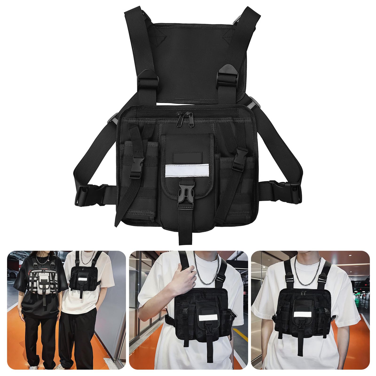 XUZHID Chest Bags?Tacticals Chest Sports Bag Woman Man Harness Chest Chest Bag Large Capacity Holsters Vest for Outdoor