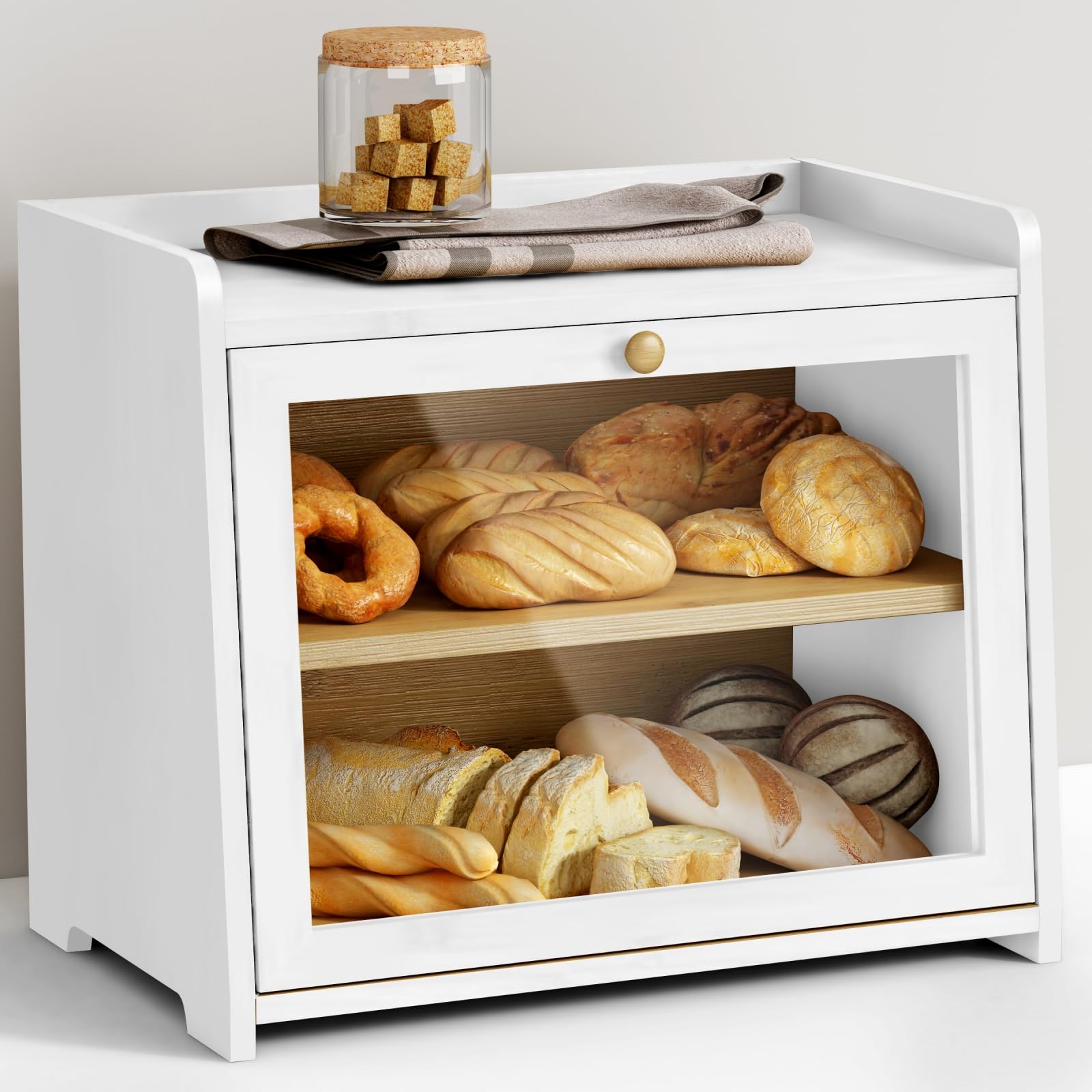 White Bread Box - Keep Bread Fresh! -1