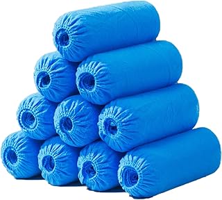 Dxcaicc 500pcs Fabric Disposable Shoes Covers,Thickened Boot Covers,Waterproof Shoe Covers for Rain,Non-Slip Durable Indoor,Breathable Disposable Shoes Covers,One Size Fits Most