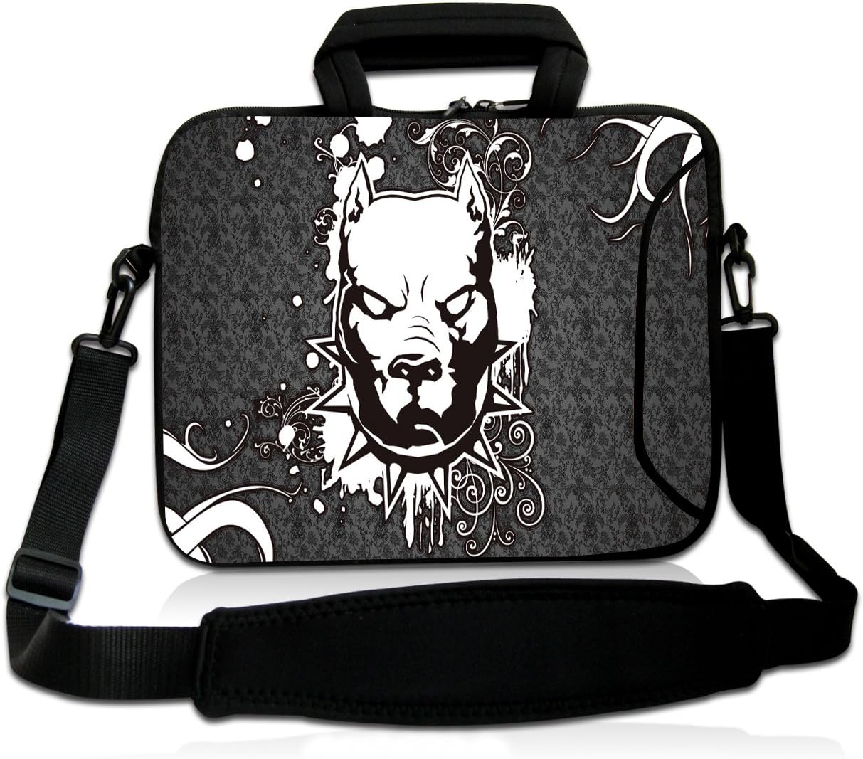 Funky Planet 17"- 17.3" inch Tablet Laptop Notebook MacBook Sleeve Case Bag Handle Strap Pouch Protective Skin Cover Bags/Cases (Flower&Butterfly)