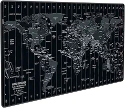 JIALONG Tapete de mouse grande com mapa do mundo grande tapete de mesa para jogos XXL mousepad com teclado antiderrapante para laptop, computador e PC - 89,9 x 39,9 cm
