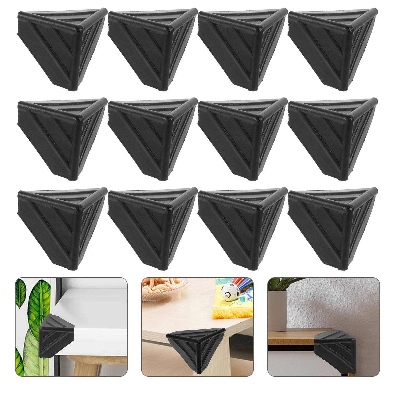 GLEAVI Eckenschutz aus Kunststoff 100 Stück 8X8X1,6cm für Möbel und Kartonverpackungen Stoßdämpfend Geeignet für Versand und Transport