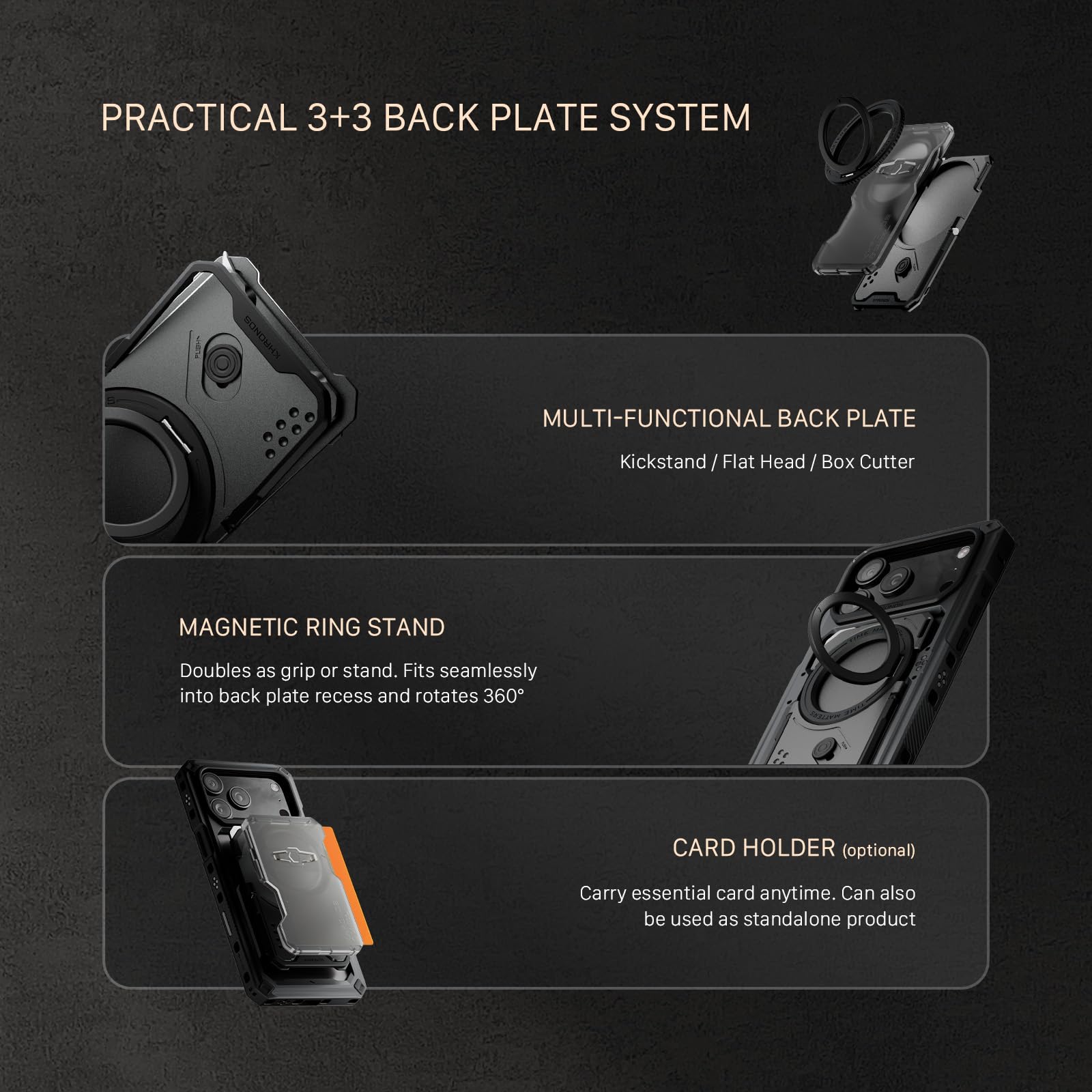 TILTA iPhone17Proケース-OrangeTK-IP17-PFC-O Khronos iPhone 17 Pro/Pro Max Case | Tilta