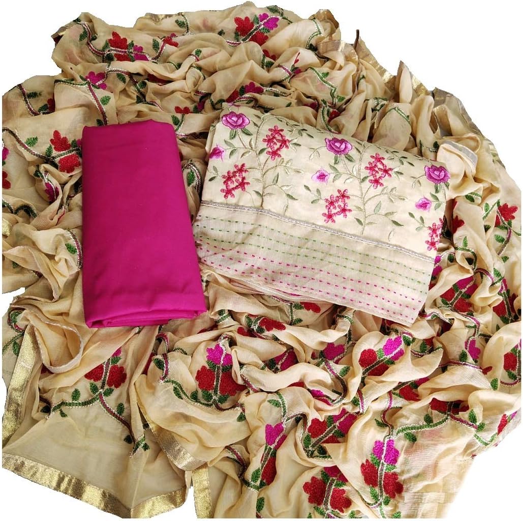 Monika Silk Mill Chanderi Dress Material