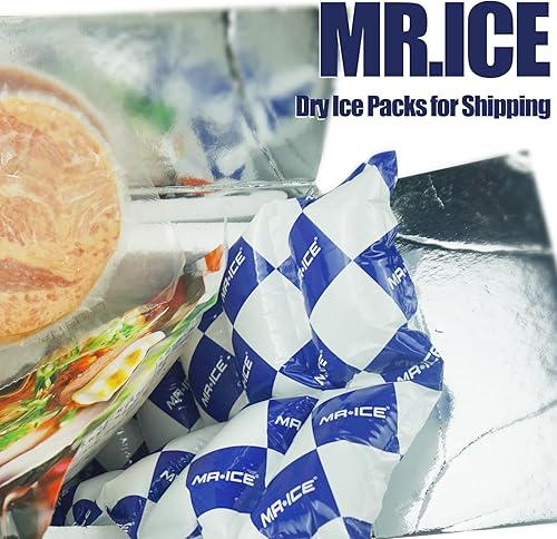 Miniatura 5 de Paquetes de hielo seco para envío de alimentos congelados - Manta de hielo flexible para enfriadores - Paquetes fríos de envío mantienen los