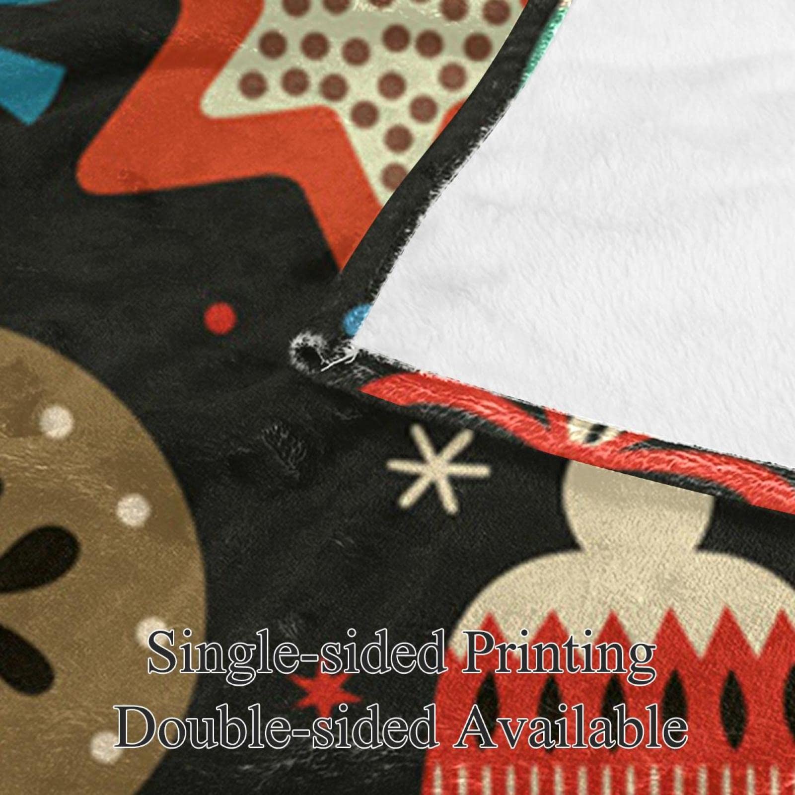 Coperta decorativa in pile con sfondo natalizio per divano, divano o letto
