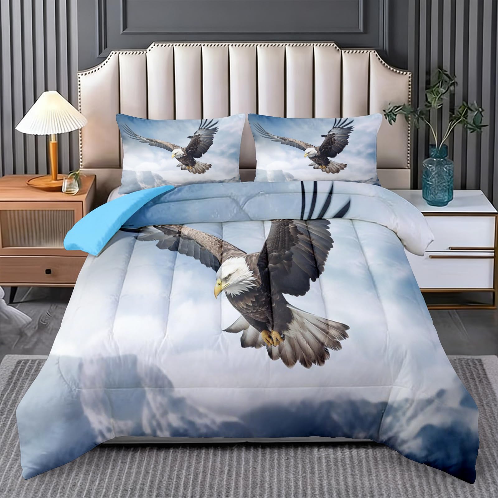 Generisch Adler Vogel Bettdecke ohne Bezug 200x200 Sommerdecke Leicht