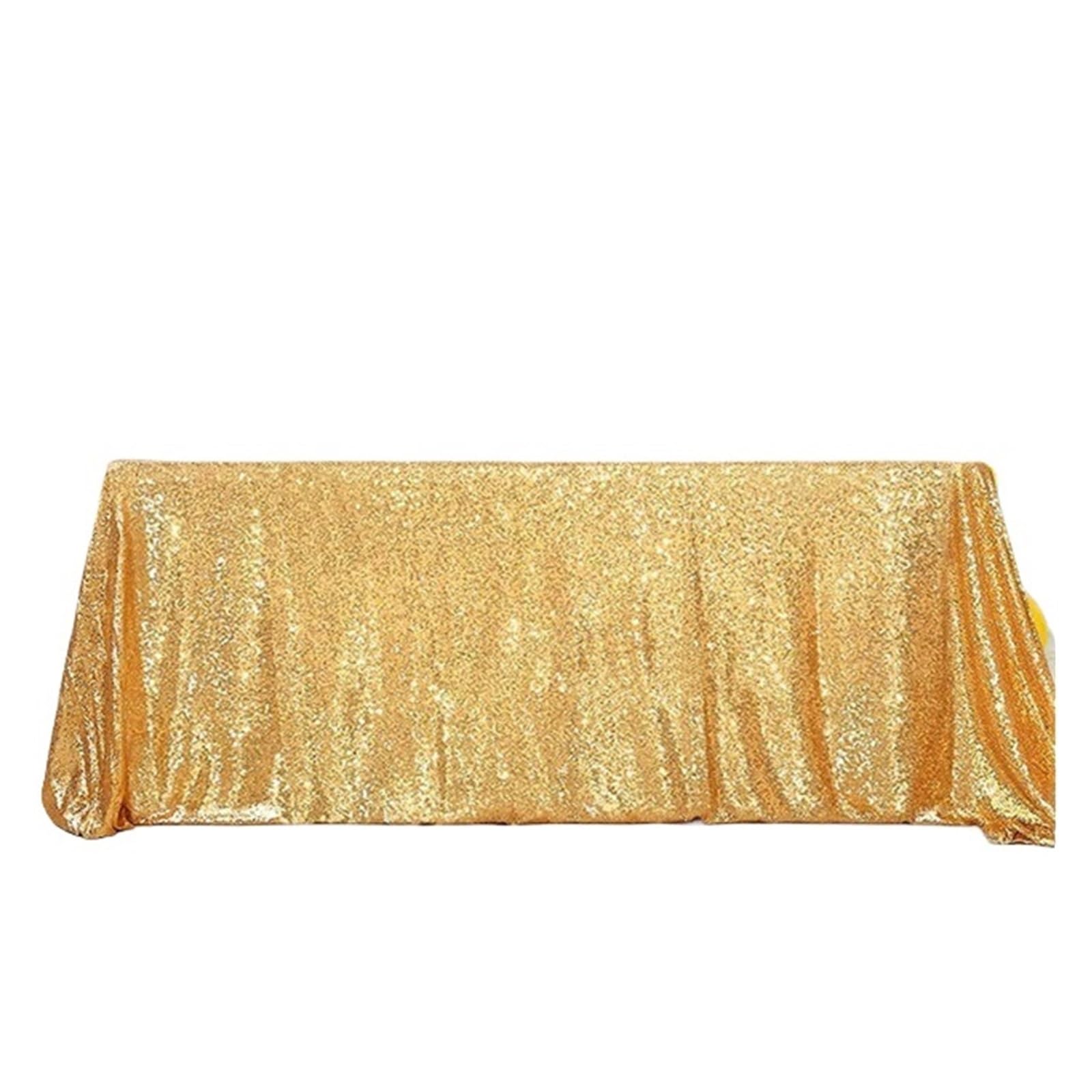 EKalgretrA Sequin Tablecloth Sequin Tablecloth 108x50 Inch-Rectangle Table Cover Overlay for Wedding Cake Holiday Banquet Decoration(Gold,50inch X 50inch)