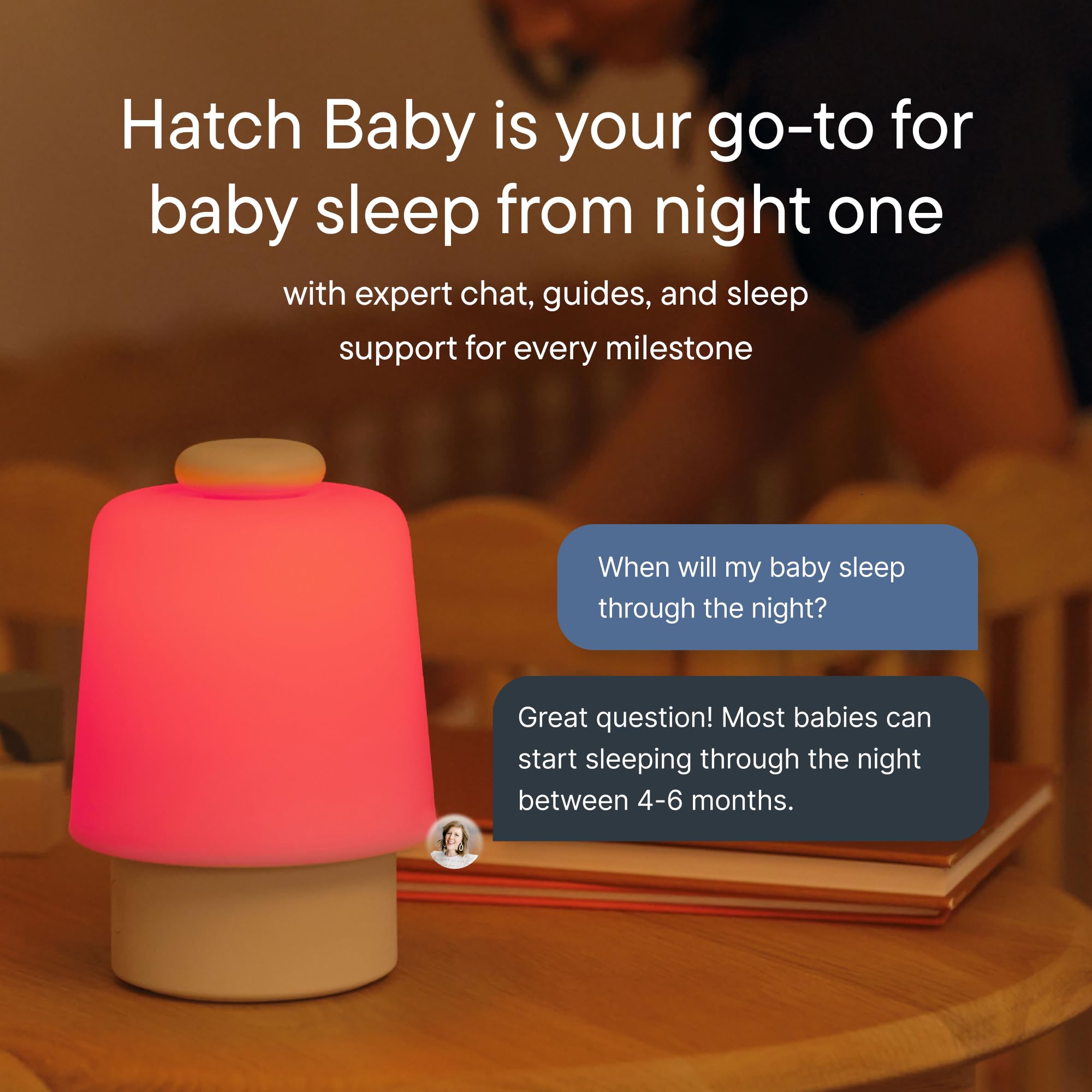 Hatch Baby Pacchetto sonno: macchine audio da casa e da viaggio | Supporto per il sonno esperto | essenziale per il registro | Include Hatch Baby e Portable Hatch Go (stucco)