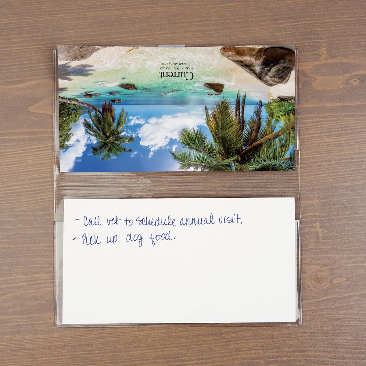 Current 2027 Paradise Tropischer Planer, Taschenkalender und Notizblock, 8,9 x 16,5 cm, geschlossen, Buchhandlungsqualität, monatlicher Blumen-Kalender mit 30 Notizseiten, für Küche und Büro