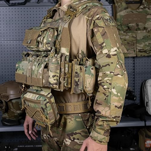 Miniatura 6 de vAv YAKEDA Chaleco táctico militar de pecho para hombre