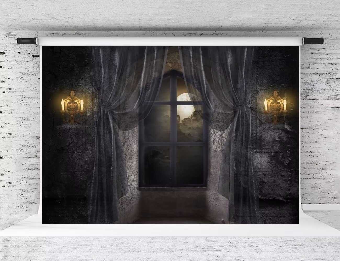 Kate Halloween Backdrop 10x8ft Moon Castle for Photography