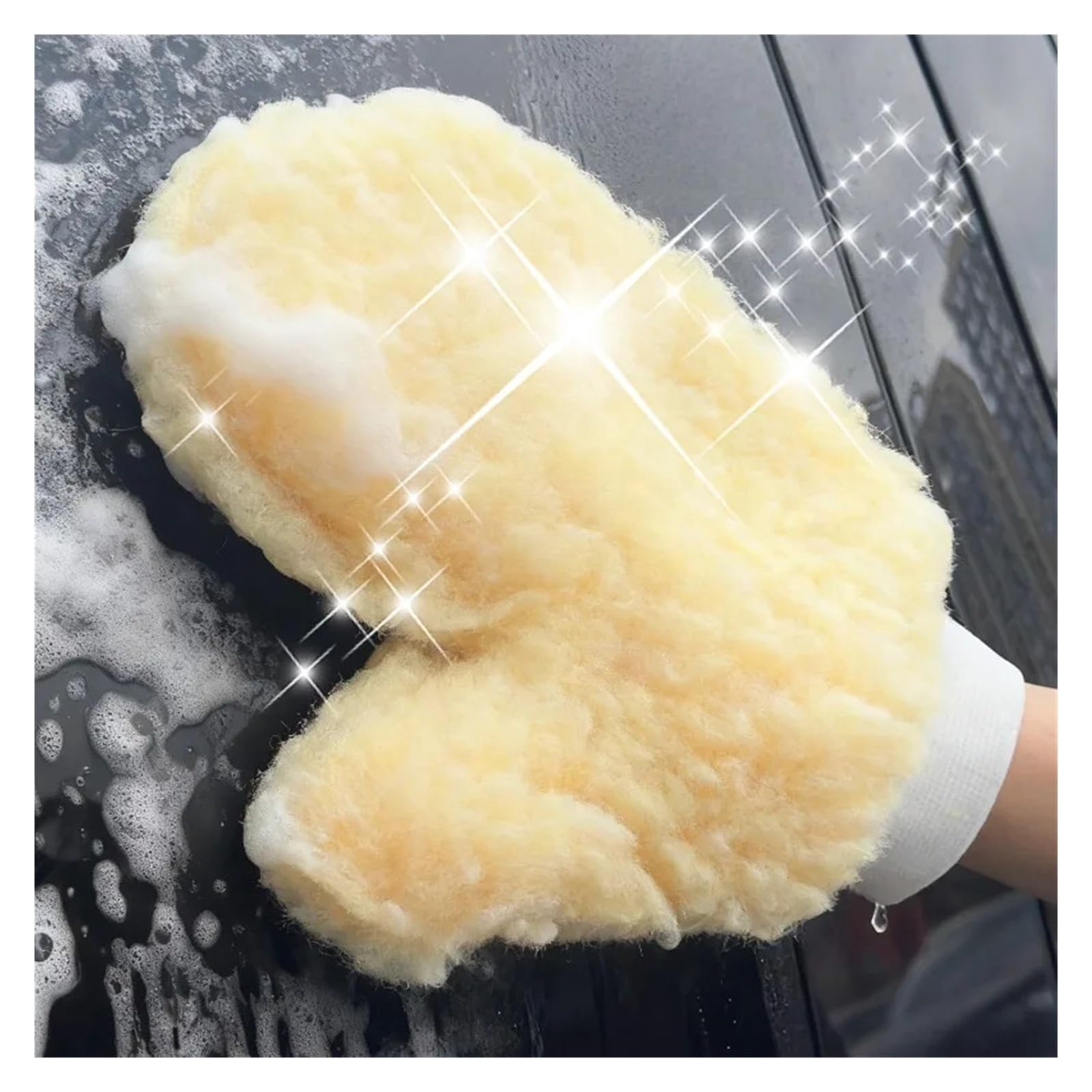 Doppelseitiger Autowaschhandschuh mit elastischem Bündchen Für die Autoreinigung | Chenille-Mikrofaserhandschuh, kratzfreies, automatisches Reinigungswerkzeug mit hoher Saugfähigkeit(Chenille - 10pcs)