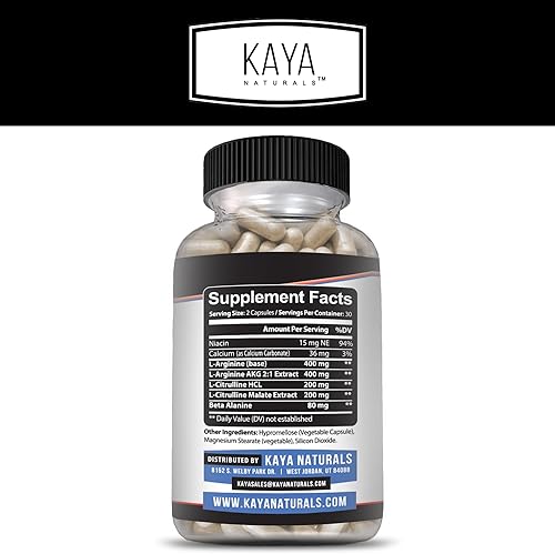 Miniatura 2 de Kaya Naturals - Nitric Blast Potent Suplemento de hierbas totalmente naturales para obtener los máximos beneficios para la salud  Pre-entrenamiento