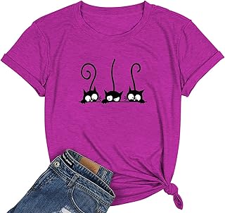 Camisetas de verano para mujer, camisetas simples con estampado de corazón, refranes, manga corta, para vacaciones, casual, camiseta de agradecimiento