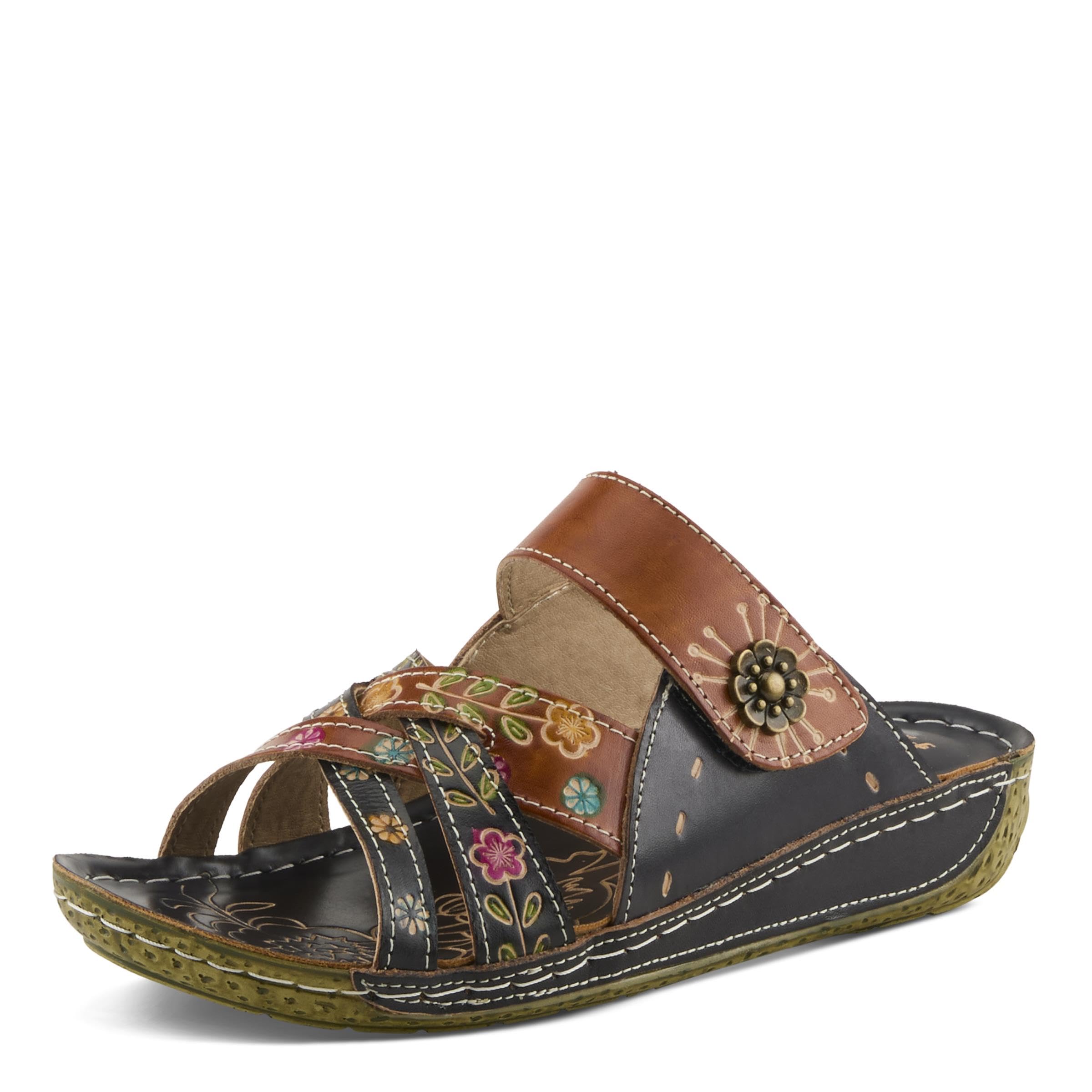 Spring Step L'ArtisteL'Artiste by Spring Step Women's Style Leigh Leather Slide Sandal