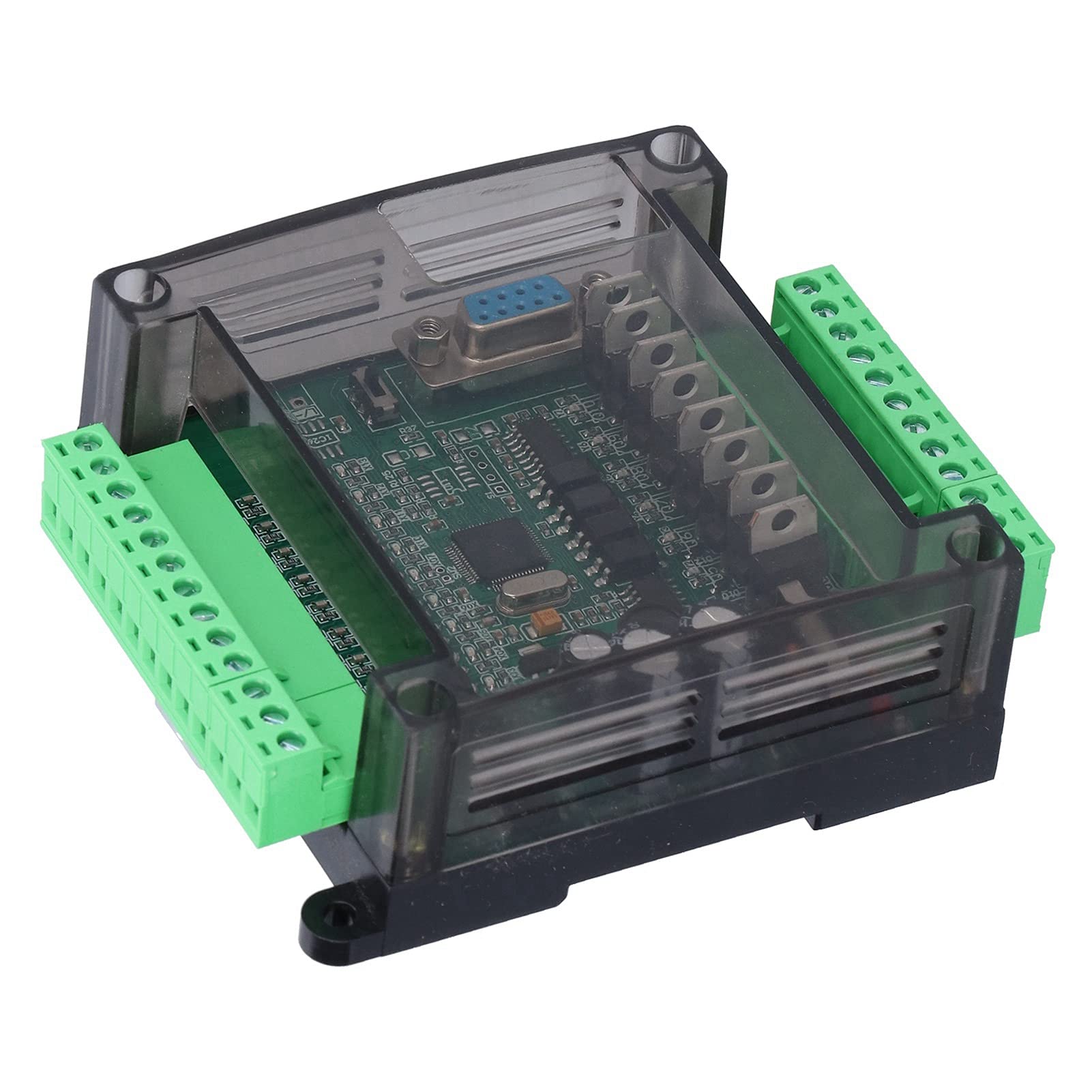 Modulo Controller Logico con Uscita a Transistor della Scheda di Controllo PLC 2N20MT con capacità di Memoria di 8000 Passaggi per Motori Passo-passo e Valvole Idrauliche (aggiungi conchiglia)