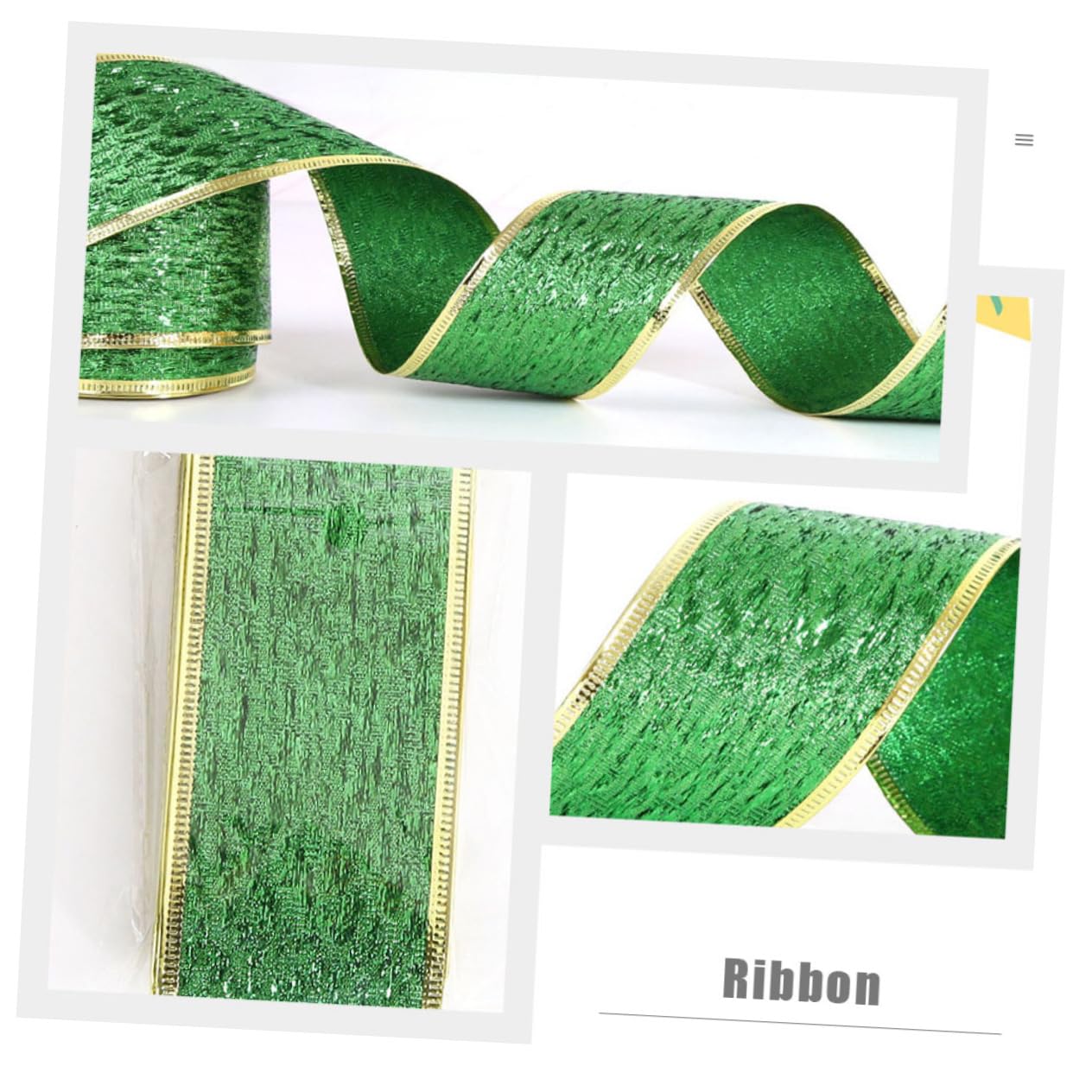 STOBOK 3rotoli Nastro Decorativo Per Di San Patrizio Raso Per Bouquet Confezioni e Creazioni Fai Da Te Per Decorazioni Festive e Feste Tema