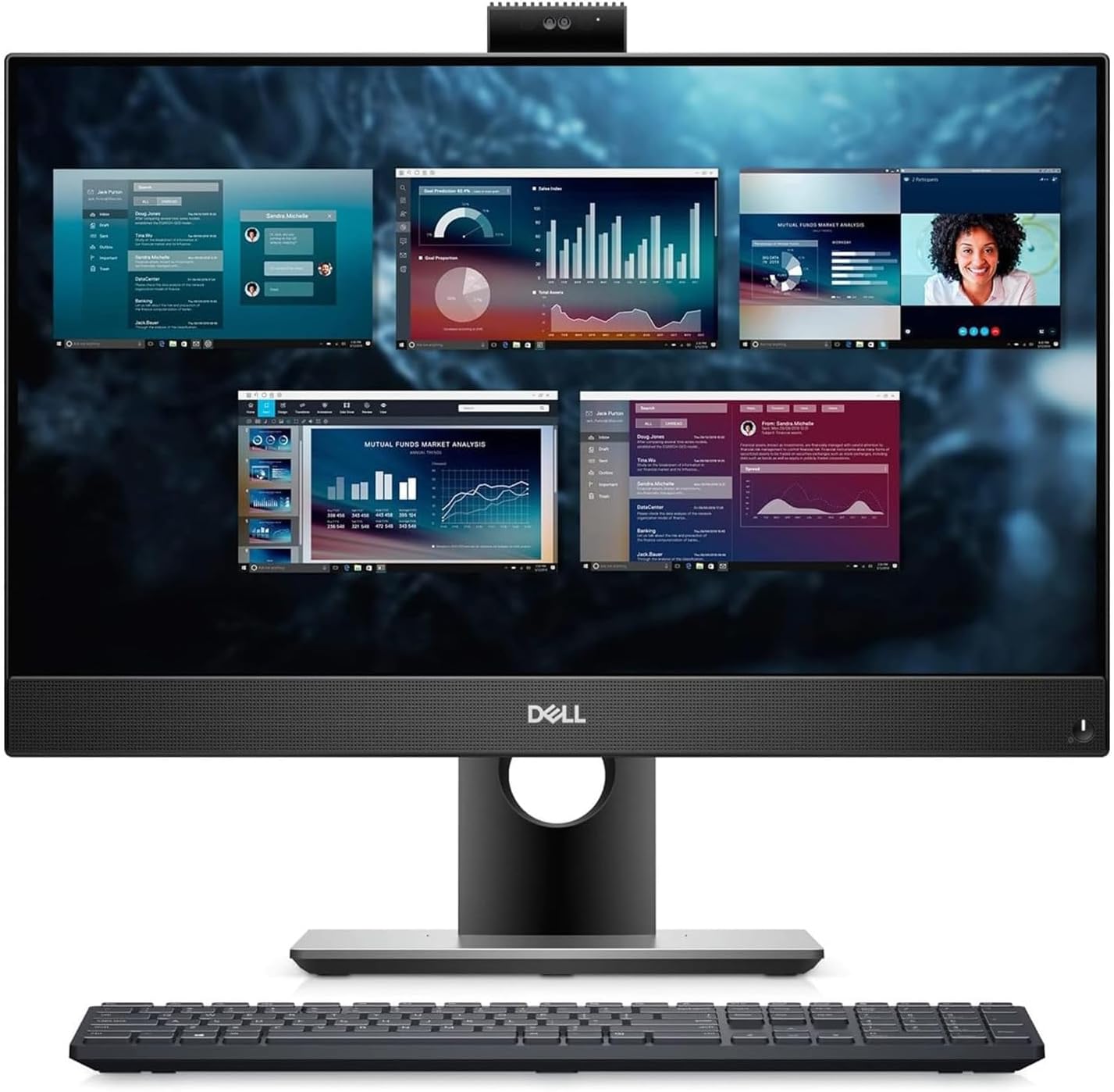 Dell Optiplex 5490 All in One Multifunctional Desktop, 23.8" FHD(1920 x 1080) Display | Core i5-10500T 6Cores 2.3-3.8GHz | 512GB SSD, 16GB RAM | Windows 11 Pro(Renewed)