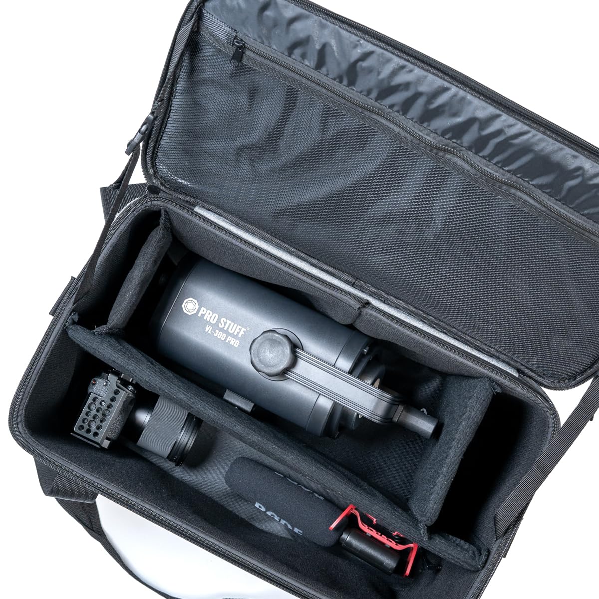 Bolsa de luz de estudio PRO STUFF SLB-01: ¡Protección y movilidad de primera clase para fotógrafos! Protección fiable, movilidad excepcional y máxima funcionalidad de las lámparas de estudio., Gris