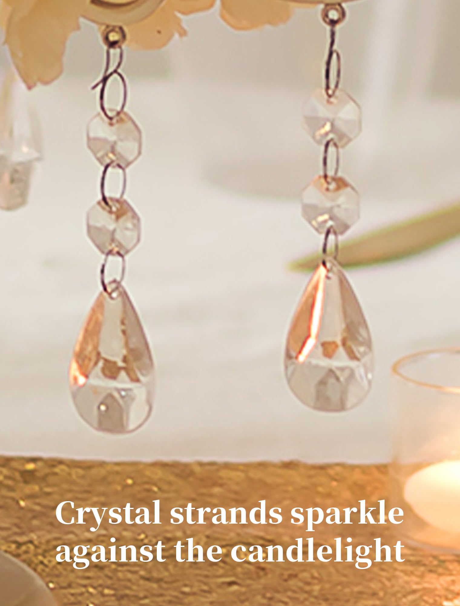 Sziqiqi Bougeoirs Candélabres Chandelier Or: Chandelier 5 Branches pour Centre de Table de Mariage - Candélabres Vintage avec Verre en Forme D'ouragan pour Dîner en Plein air Fête de Noël Anniversaire