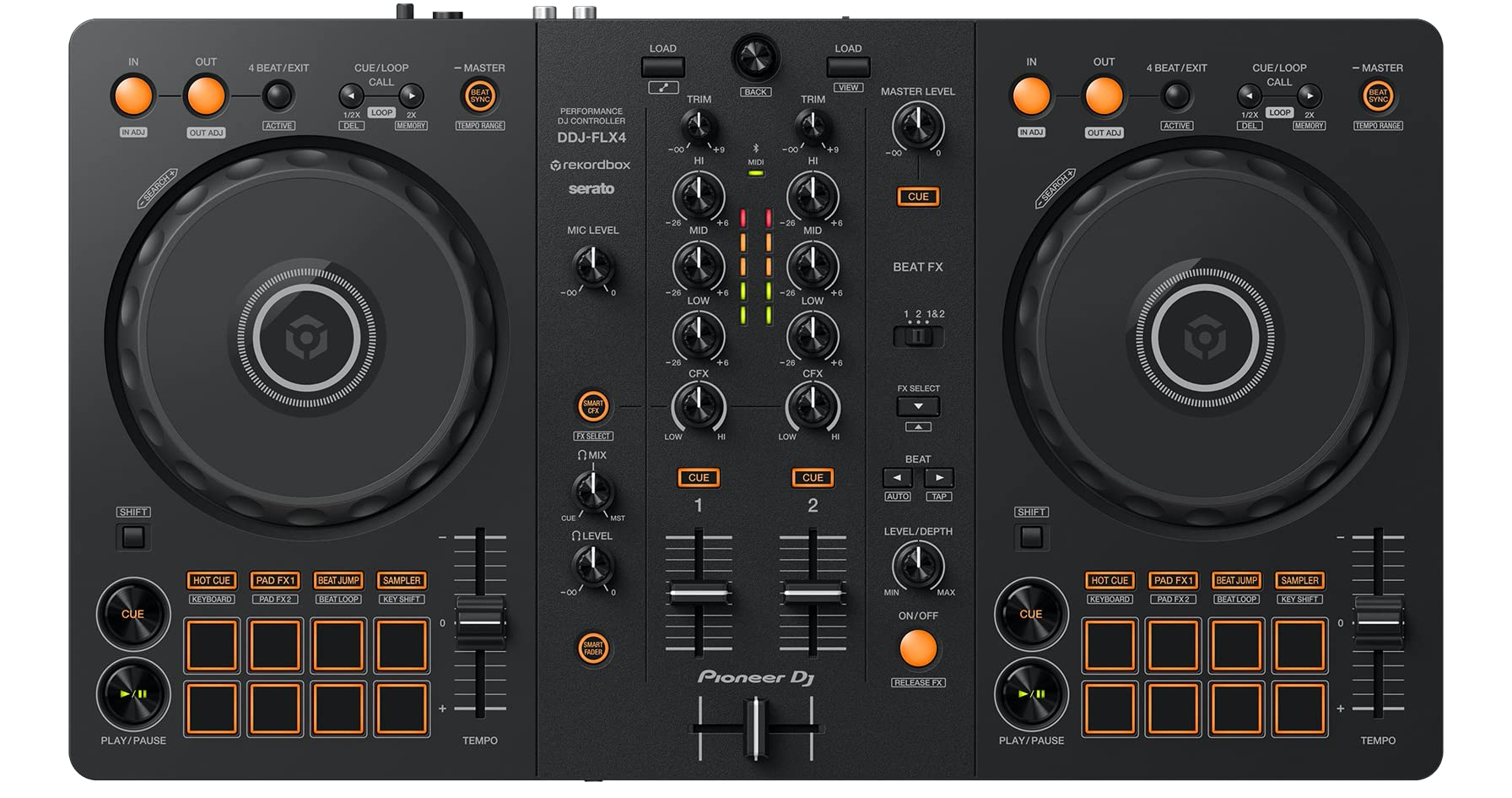 Pioneer DJ DDJ-FLX4 + スピーカーセット Pioneer DJ 〔DDJ-400後継機種〕 パイオニア DDJ-FLX4 初心者セット