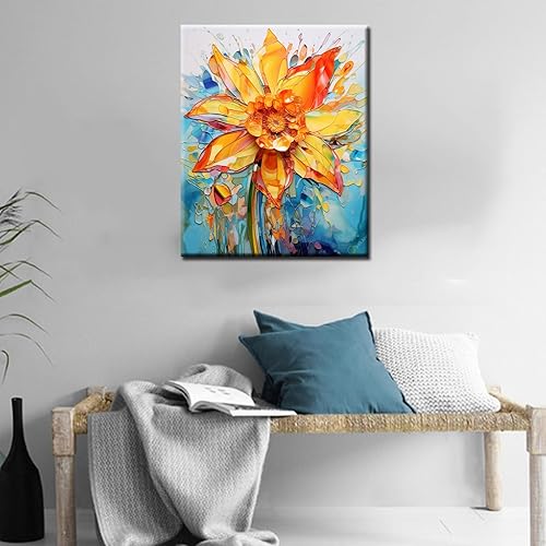 Miniatura 3 de Aihonmin Pintura artística de acuarela amarilla por número para adultos, principiantes, estudiantes, niños, regalo ideal de cumpleaños, aniversario,