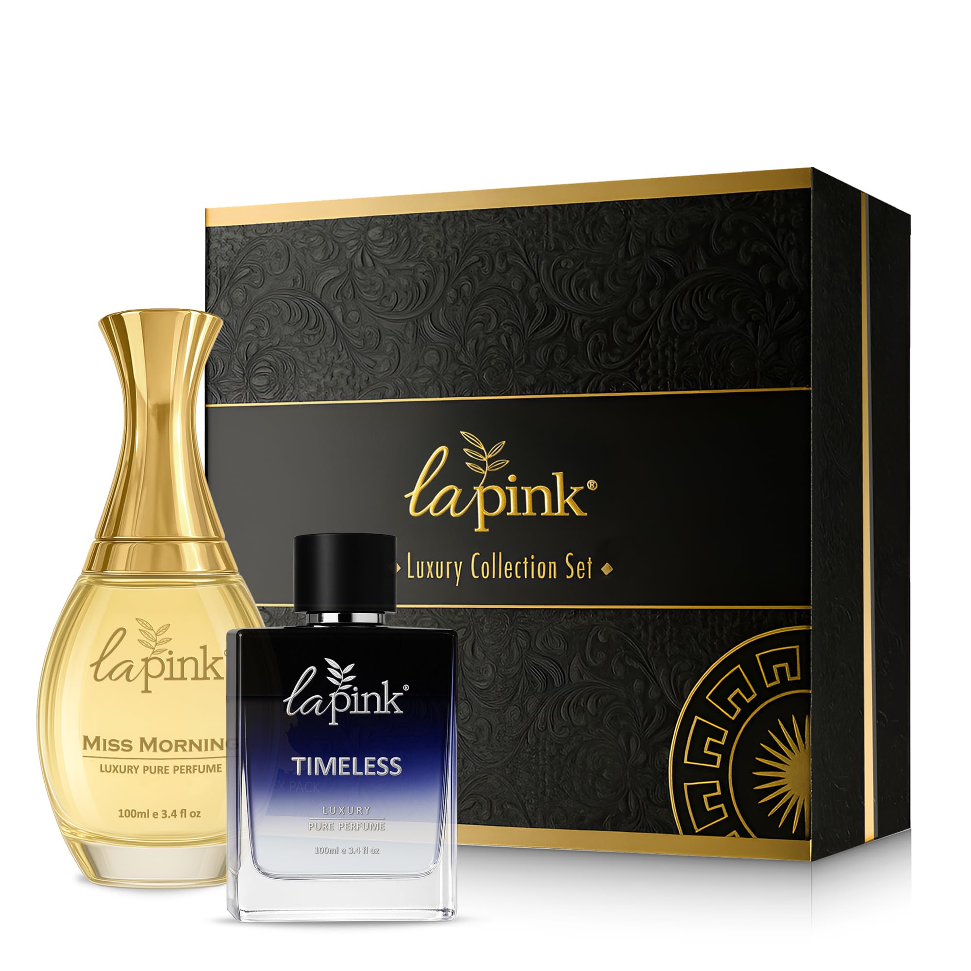 La Pink Timeless & Miss Morning Pure Perfume Gift Set | Premium Fragrance Gift for Him & Her | Luxury Long Lasting Scent with Spicy & Citrus Notes | Ideal Gift for Special Occasions | 100ml each-picture-31