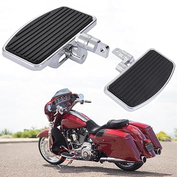 Adjustable Front Passenger Floorboard For Harley Sportster 883 1200 Dyna Fat Bob Anti slip Pattern Footrests