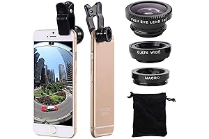 Essential Camera Lens Kit for Enhanced Mobile Photography: 3-in-1 Precision Lenses for iPhone and Android