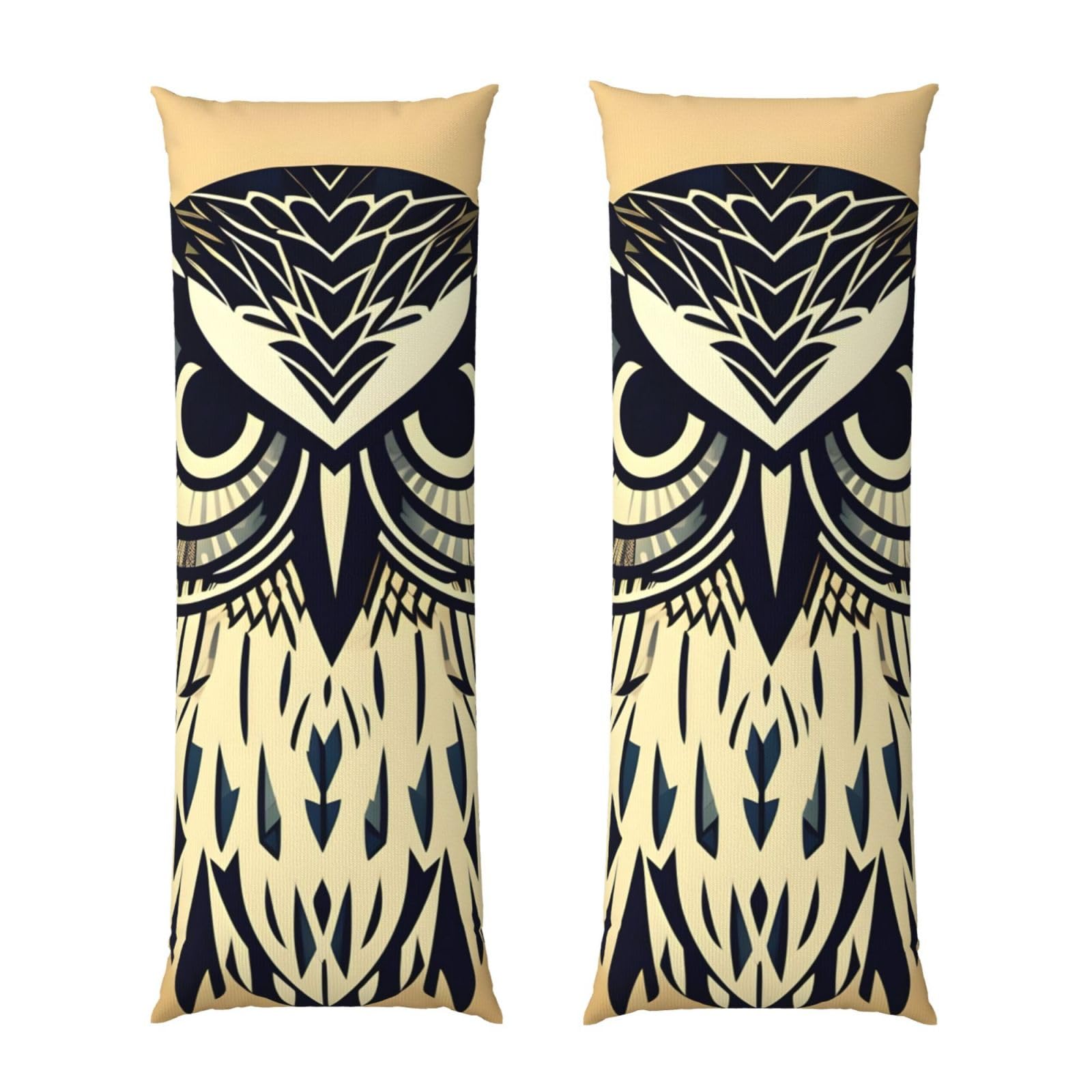 Housse de coussin de corps hibou taie d'oreiller longue en microfibre respirante