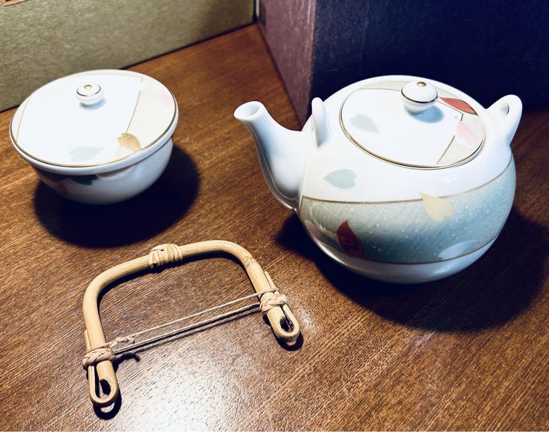 Amazon.co.jp: ノリタケ 嵯峨野路 蓋付き 湯のみ 急須 茶器セット 茶器 