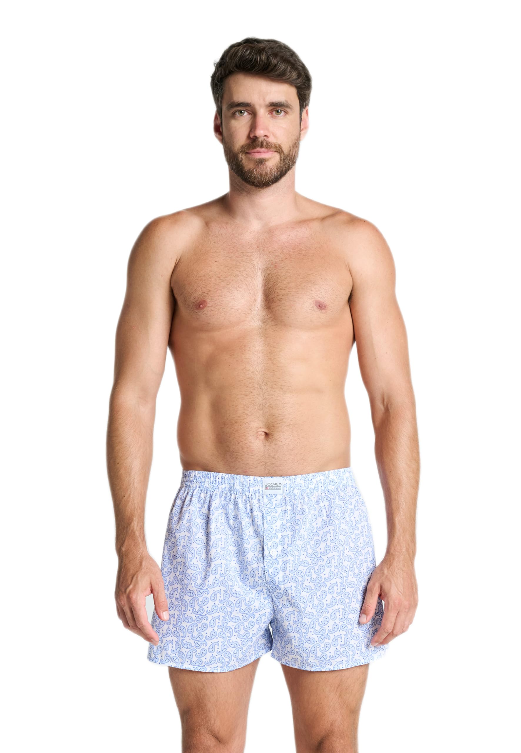 Jockey Men's Everyday Woven Boxer - 2 Pack, White, 3XL