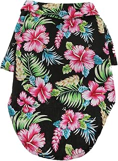 DOGGIE DESIGN Hawaiian Camp Dog Shirt (Paradise Nights, XL)