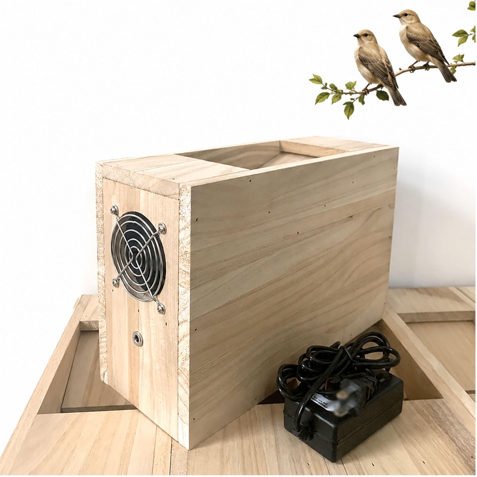 Separatore Di Gusci Per Mangimi Per Uccelli, Separatore Di Pula In Legno Con Ventola A Velocità Regolabile, Macchina Per La Pulizia Di Semi Di Miglio, Cereali Vari, Semi Di Melone E Mangimi Per