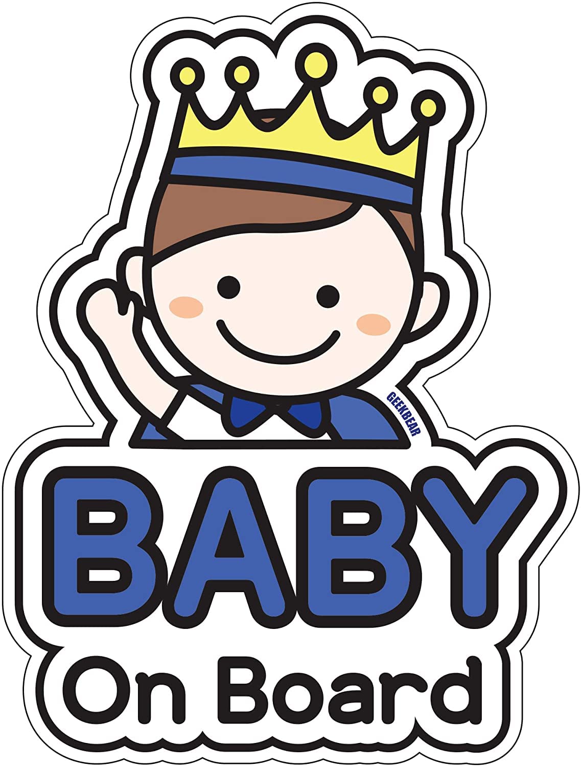 baby on board aufkleber auto (03. Prince)