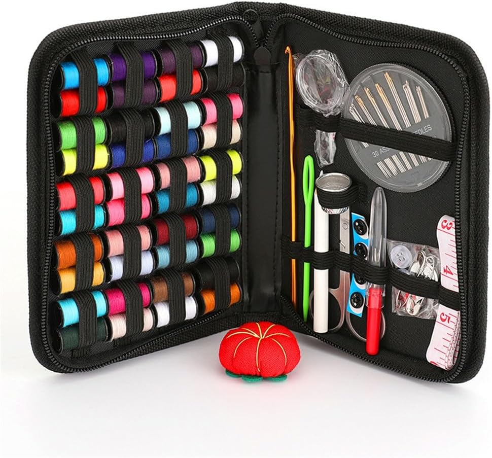 ASWRTYJO Sewing Kit Set Fabric Needlework Travel Sewing Needle Sewing Box Sewing Kit 90 Pieces Set