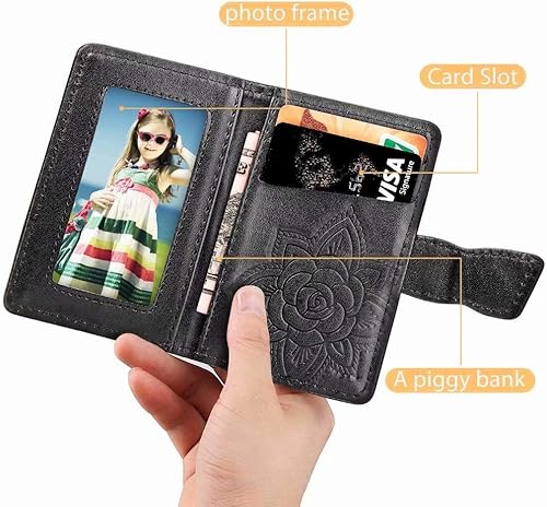 Miniatura 7 de Cartera de mariposa para teléfono celular, tarjetero para la parte posterior del teléfono, bolsillo adhesivo 3M, funda para tarjetas para