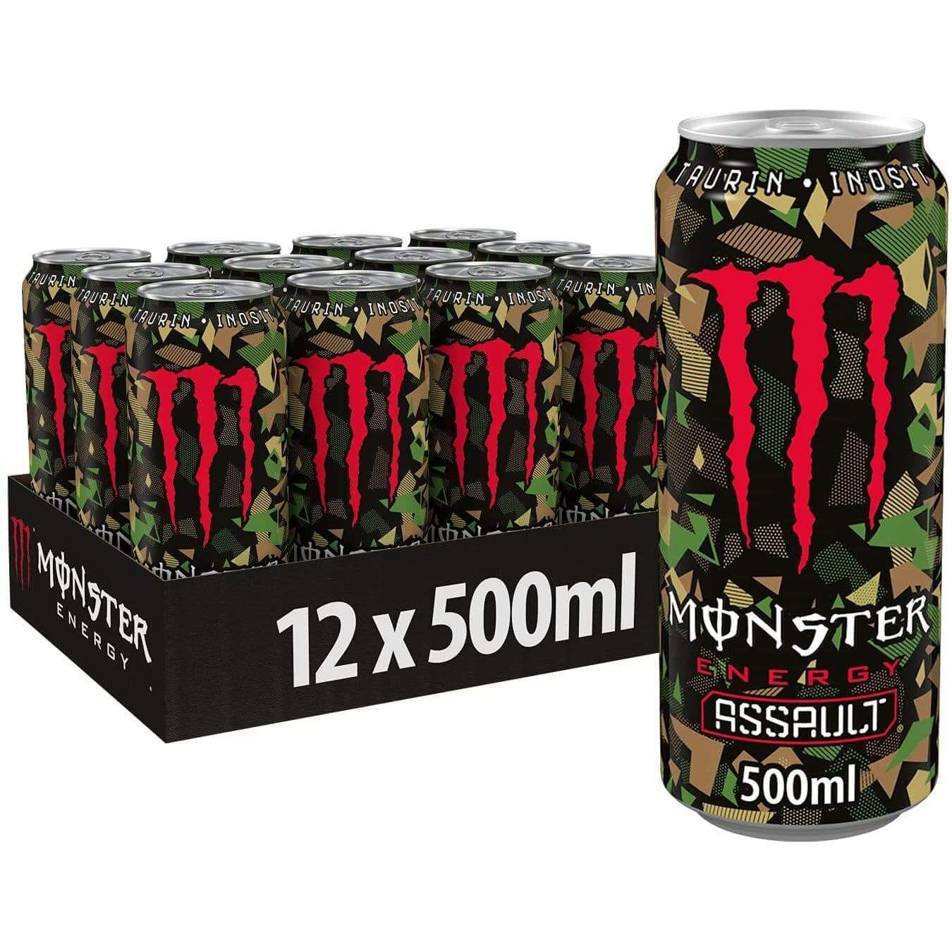 Monster Assault Apex Legends Edition Energy Drink 500ml (Pack of 12 cans) Amazon.in Grocery