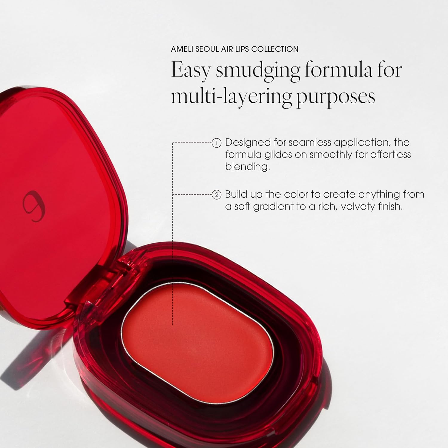 AIR LIPS 827 BURGUNDY, Lip & Cheek, Natural Soft Matte Finish & Buildable, Airy Formula (1.2g, 0.003 oz.) - Image 3